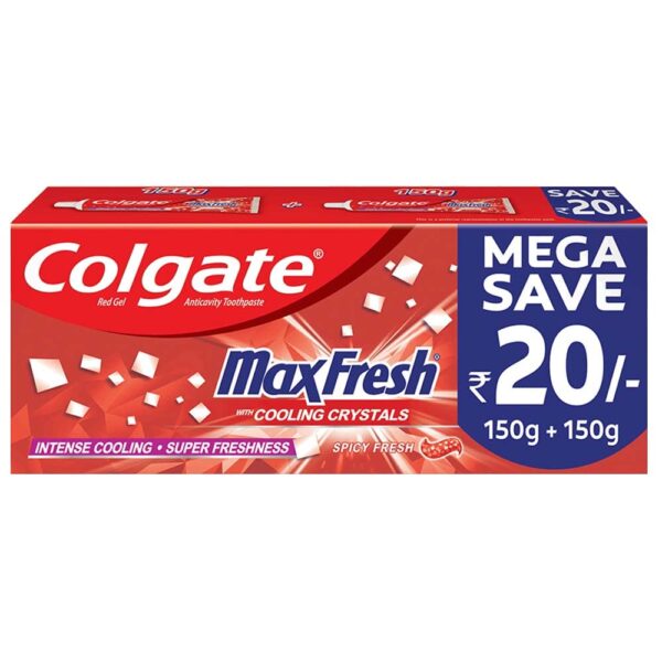 Colgate MaxFresh 300g (150g x 2, Pack of 2)