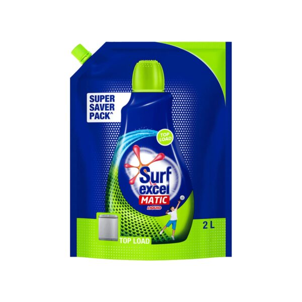 Surf Excel Matic Top Load Liquid Detergent Refill Pouch, 2 L