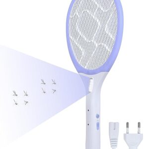 Weird Wolf Rechargeable Mosquito Racket Bat with COB Light | Long Battery Life | Made in India with 6 Month Warranty (Purple)