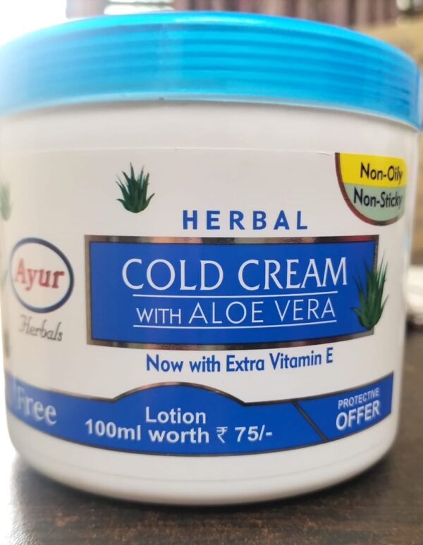 Ayur Herbal Cold Cream, Aloevera, 500ml