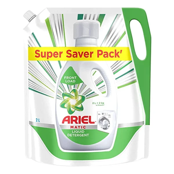 Ariel Matic Liquid Detergent Front Load Refill Pouch, 2 Litre