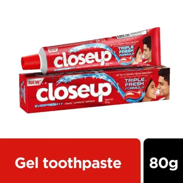 Close Up Everfresh+ Anti-Germ Gel Toothpaste - Red Hot, 80 g