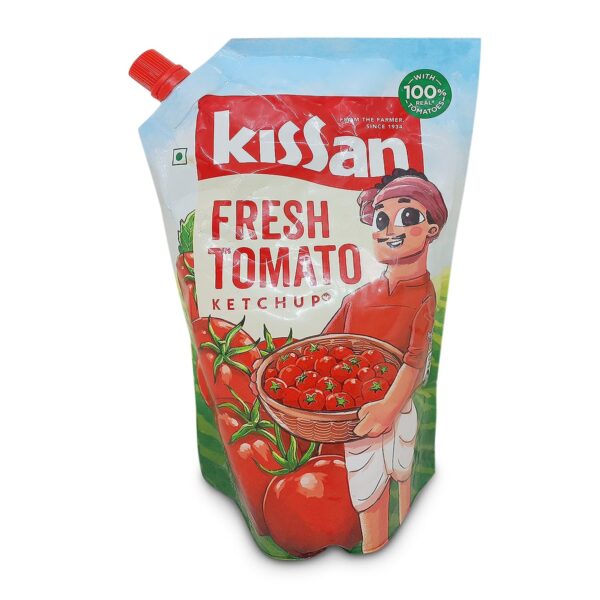 Kissan Fresh Tomato Ketchup Pouch, 1.2Kg