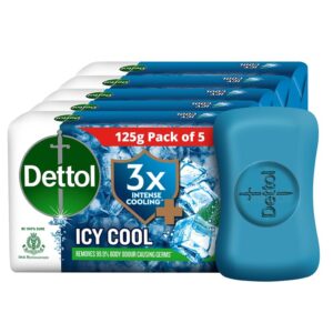 Dettol Icy Cool Bathing Bar 5*125g